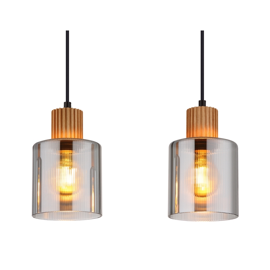 Globo - Lámpara colgante con cable 4xE27/25W/230V