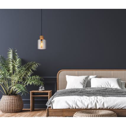 Globo - Lámpara colgante con cable 1xE27/25W/230V Ø 12 cm