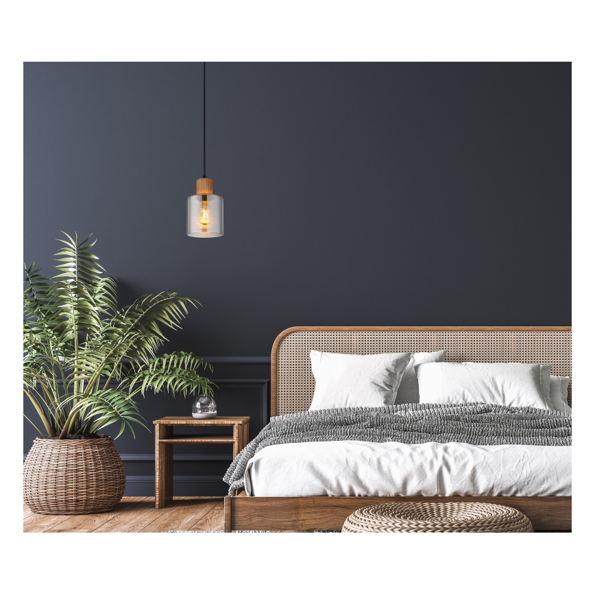 Globo - Lámpara colgante con cable 1xE27/25W/230V Ø 12 cm