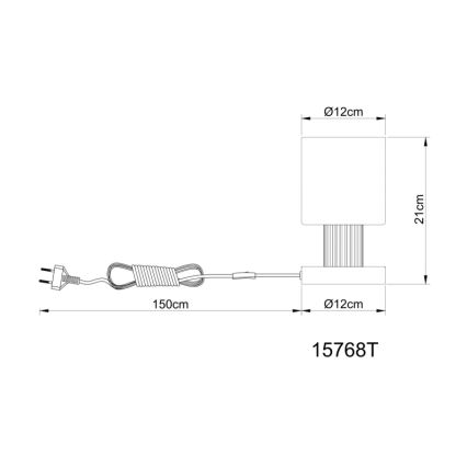 Globo - Lámpara de mesa 1xE27/25W/230V