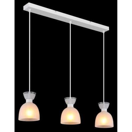 Globo - Lámpara colgante 3xE14/40W/230V blanco