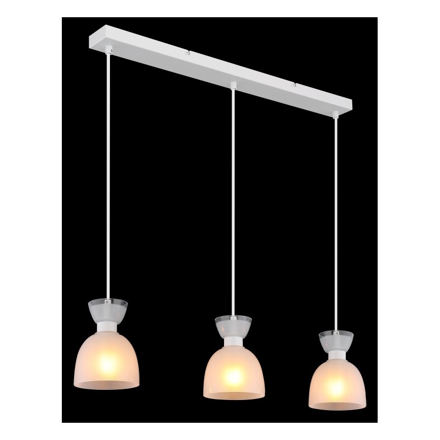 Globo - Lámpara colgante 3xE14/40W/230V blanco