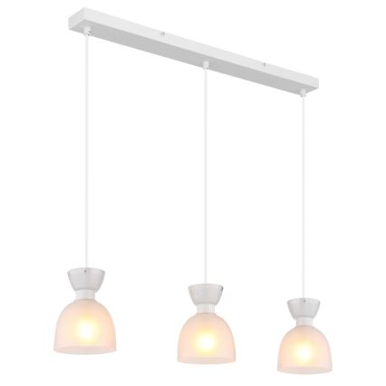 Globo - Lámpara colgante 3xE14/40W/230V blanco