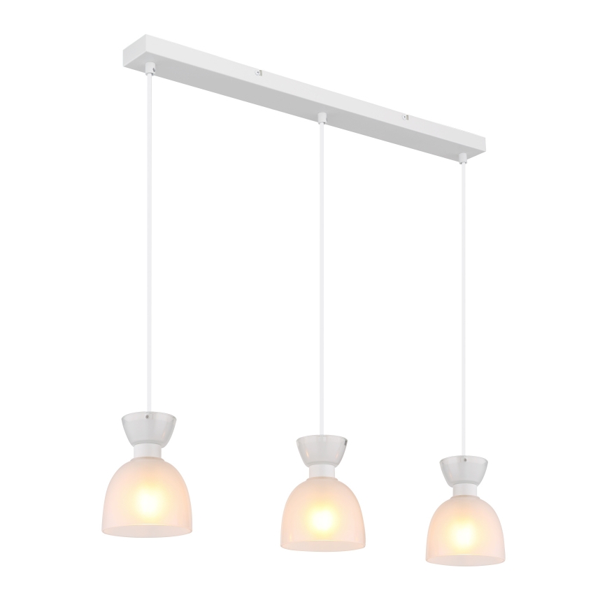 Globo - Lámpara colgante 3xE14/40W/230V blanco