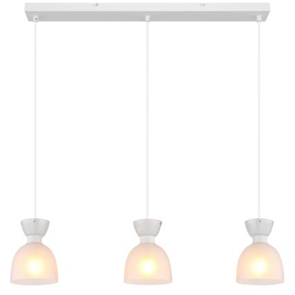 Globo - Lámpara colgante 3xE14/40W/230V blanco