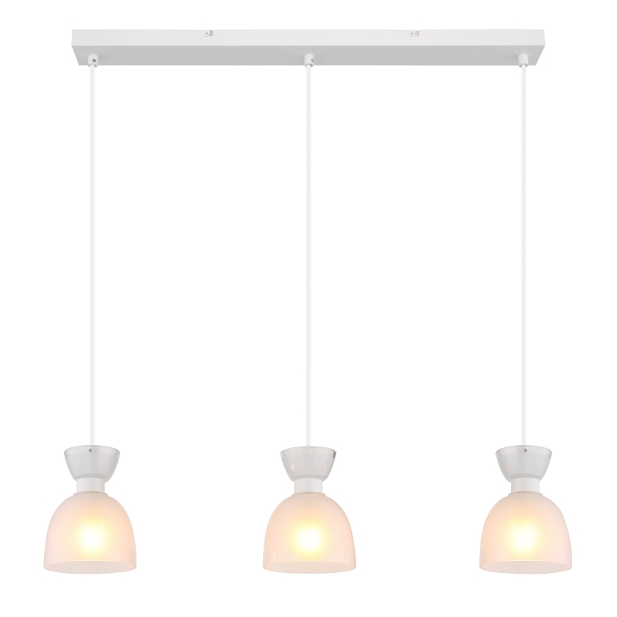 Globo - Lámpara colgante 3xE14/40W/230V blanco