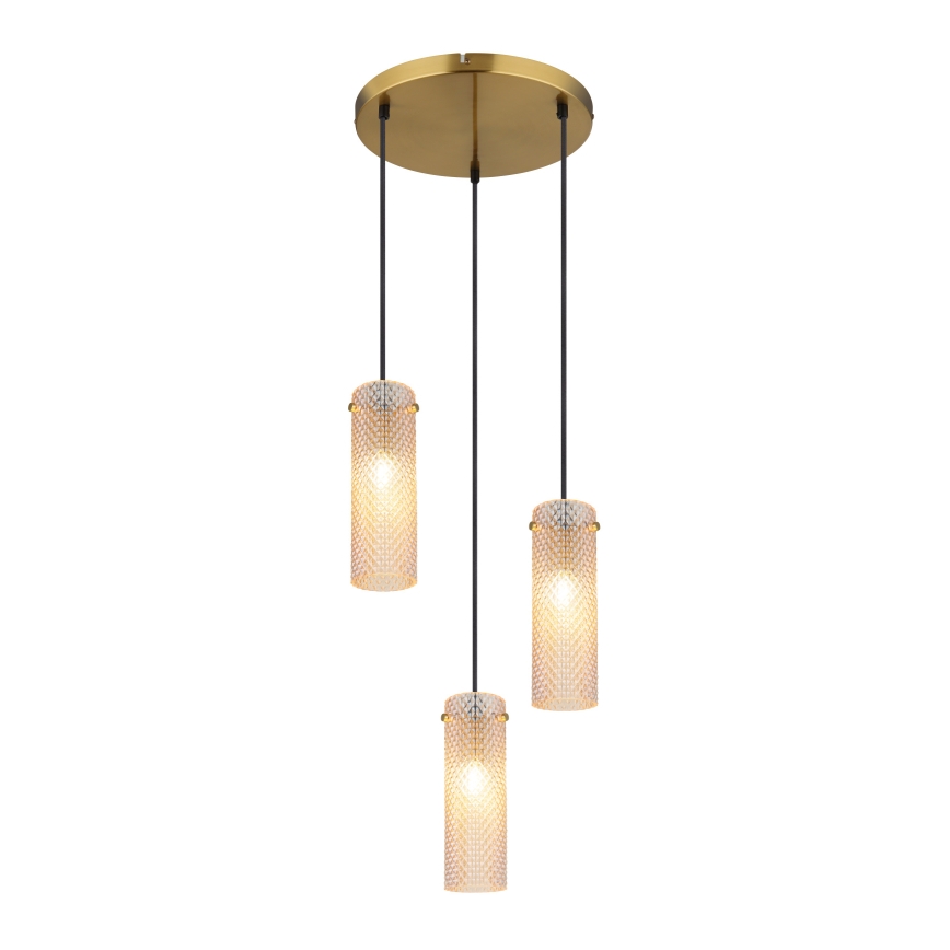Globo - Lámpara colgante 3xE14/40W/230V dorado