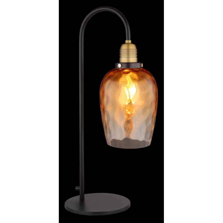Globo - Lámpara de mesa 1xE27/60W/230V naranja