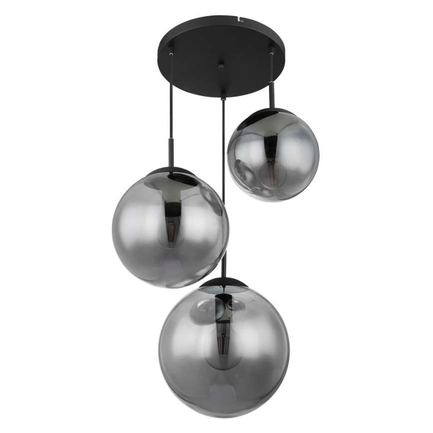 Globo - Lámpara colgante con cable 3xE27/60W/230V