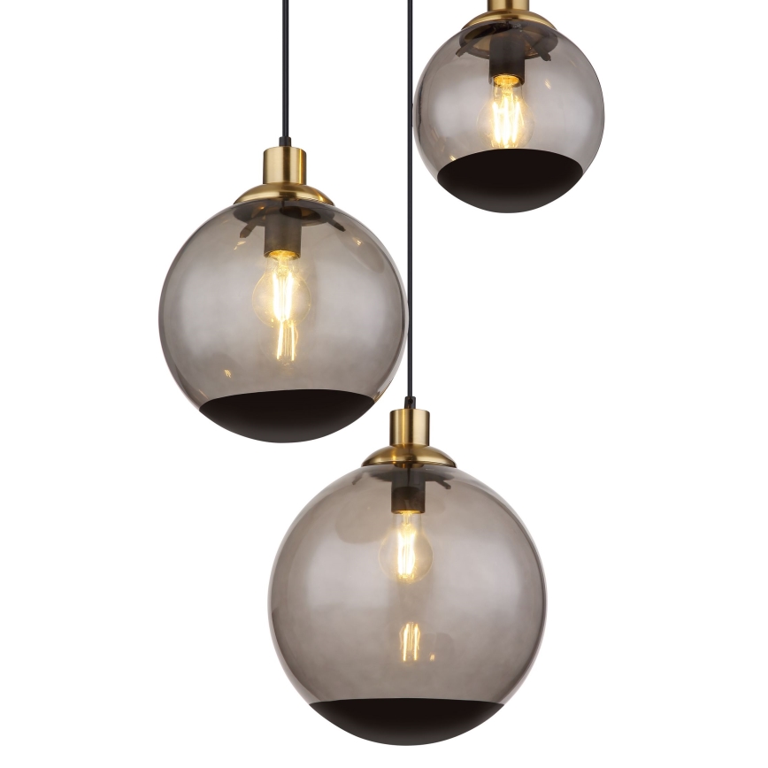Globo - Lámpara de araña en ristra 3xE27/40W/230V