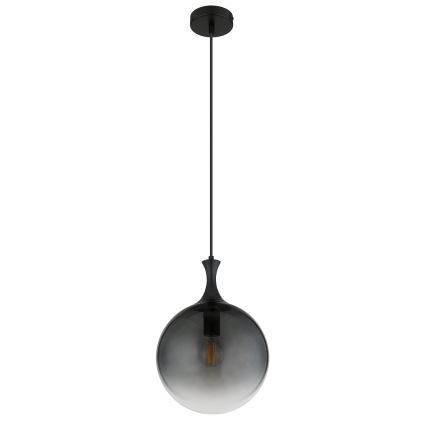 Globo - Lámpara colgante 1xE27/10W/230V diá. 25 cm negro