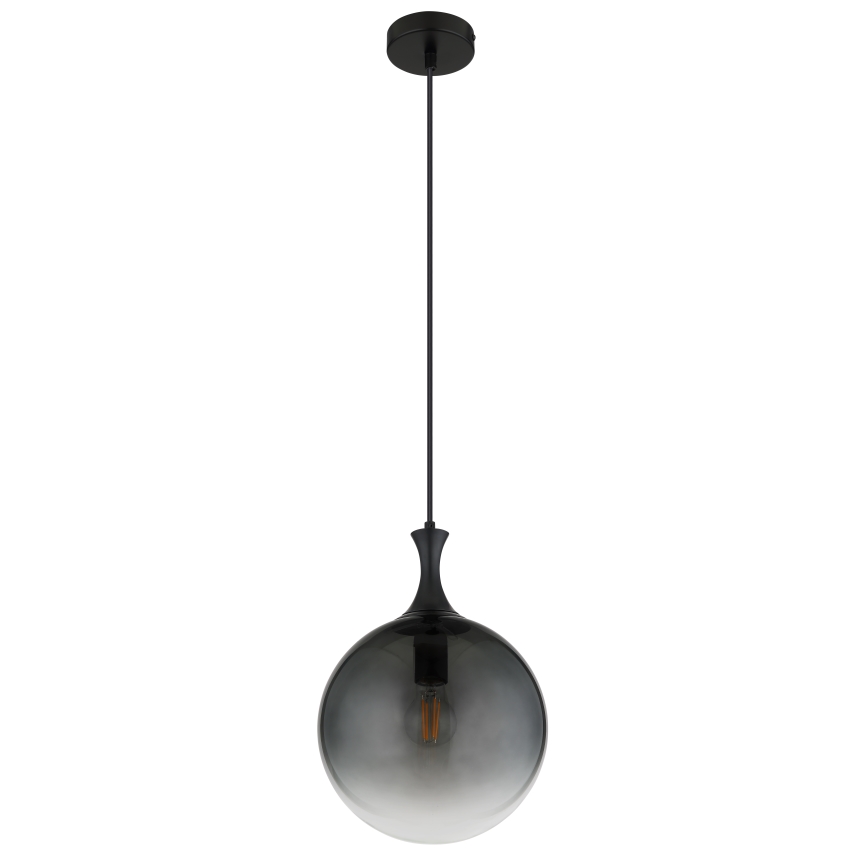 Globo - Lámpara colgante 1xE27/10W/230V diá. 25 cm negro