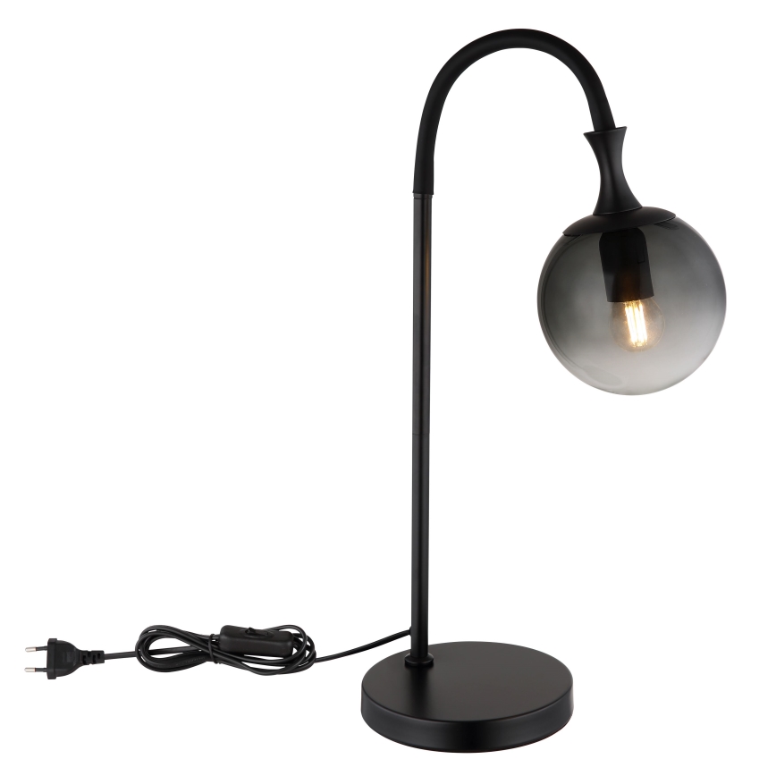 Globo - Lámpara de mesa 1xE27/10W/230V negro