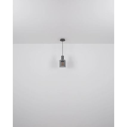 Globo - Lámpara colgante 1xE27/40W/230V diá. 18 cm gris