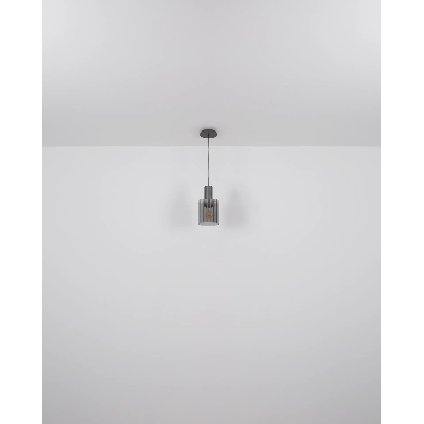 Globo - Lámpara colgante 1xE27/40W/230V diá. 18 cm gris