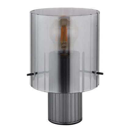Globo - Lámpara de mesa 1xE27/40W/230V diá. 14 cm gris
