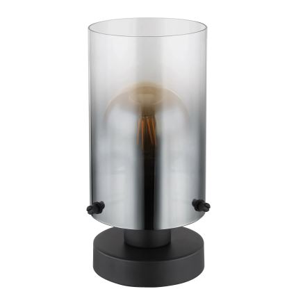 Globo - Lámpara de mesa 1xE27/40W/230V diá. 12,5 cm negro