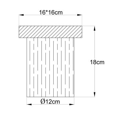 Globo - Lámpara de techo 1xE27/40W/230V 16x18 cm