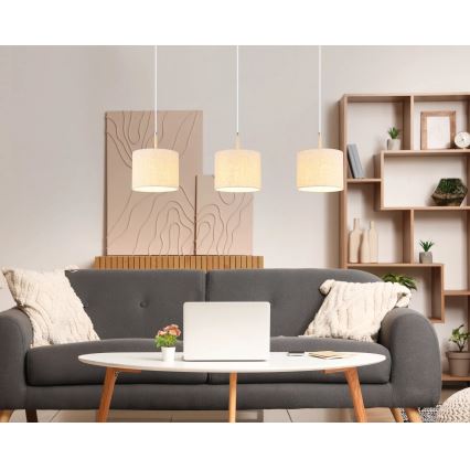 Globo - Lámpara colgante con cable 3xE27/40W/230V