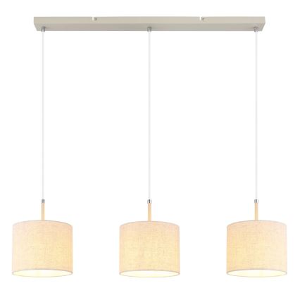 Globo - Lámpara colgante con cable 3xE27/40W/230V