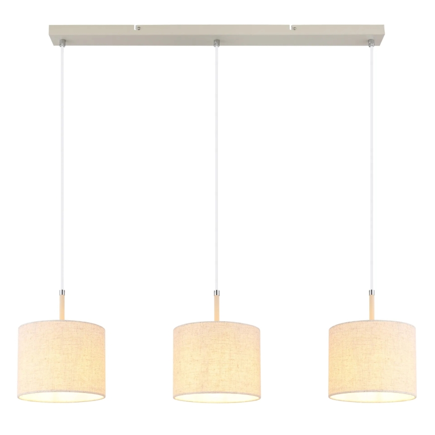 Globo - Lámpara colgante con cable 3xE27/40W/230V