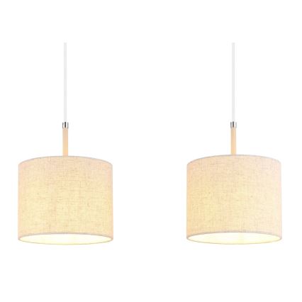 Globo - Lámpara colgante con cable 3xE27/40W/230V