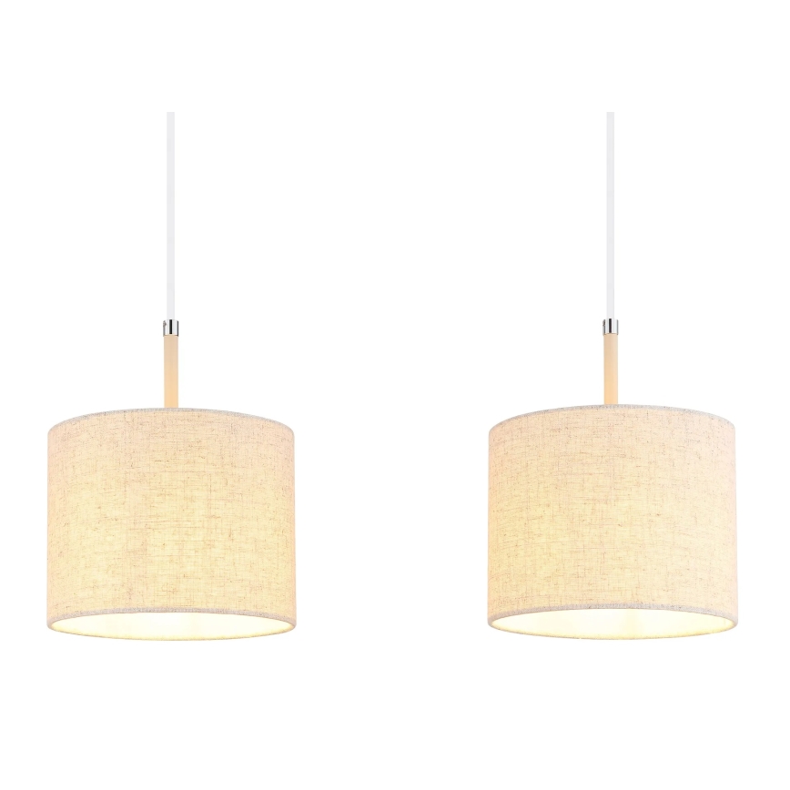 Globo - Lámpara colgante con cable 3xE27/40W/230V