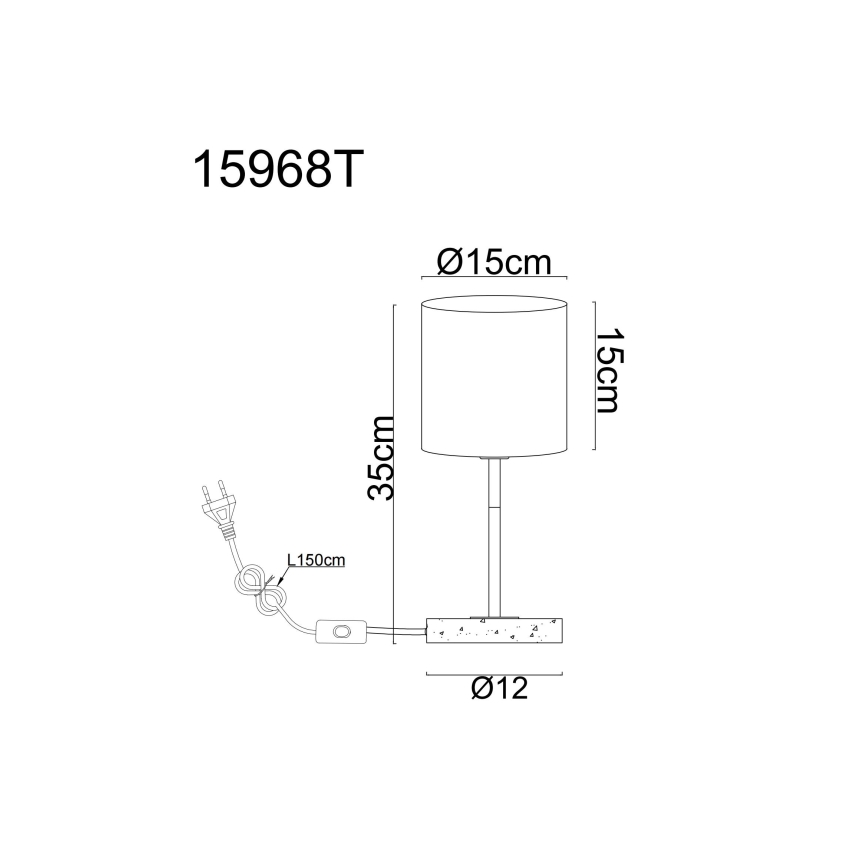 Globo - Lámpara de mesa 1xE14/40W/230V