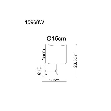 Globo - Aplique de pared 1xE14/40W/230V
