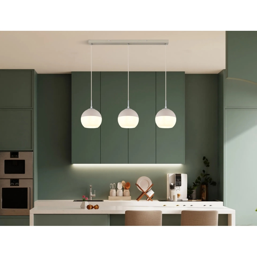 Globo - Lámpara colgante con cable 3xE27/60W/230V