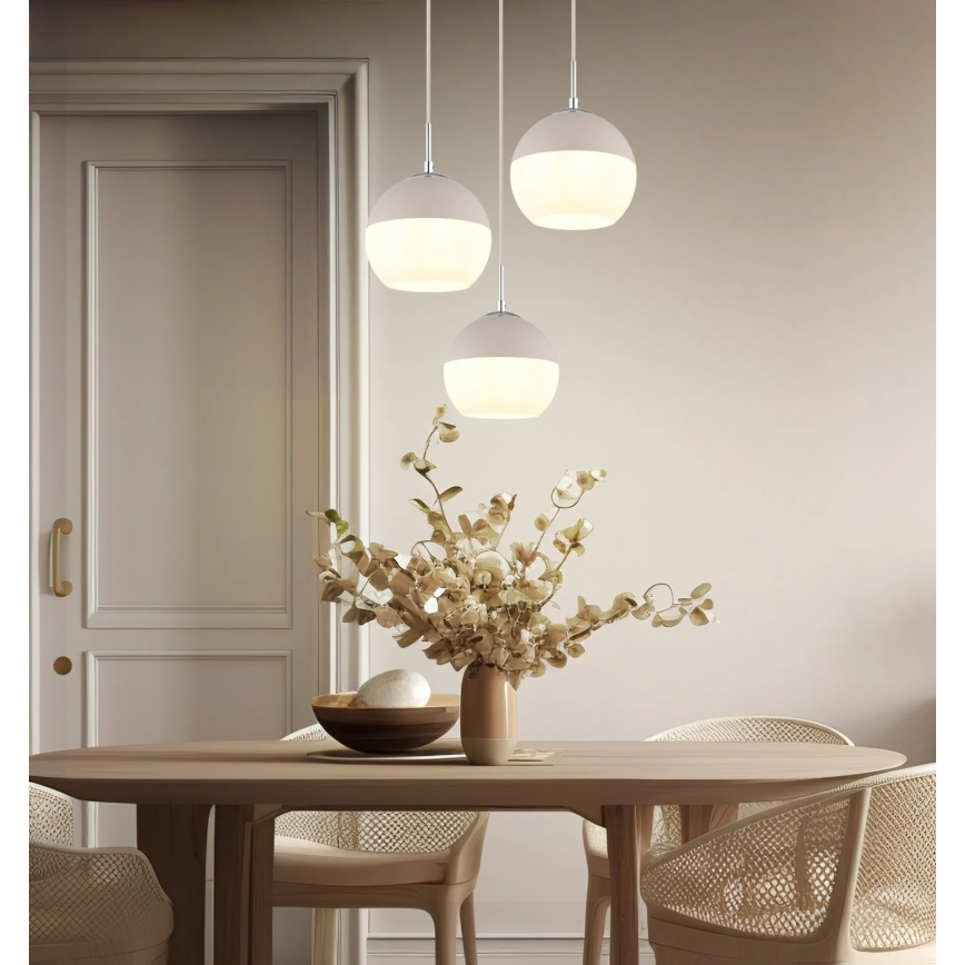 Globo - Lámpara colgante con cable 3xE27/60W/230V