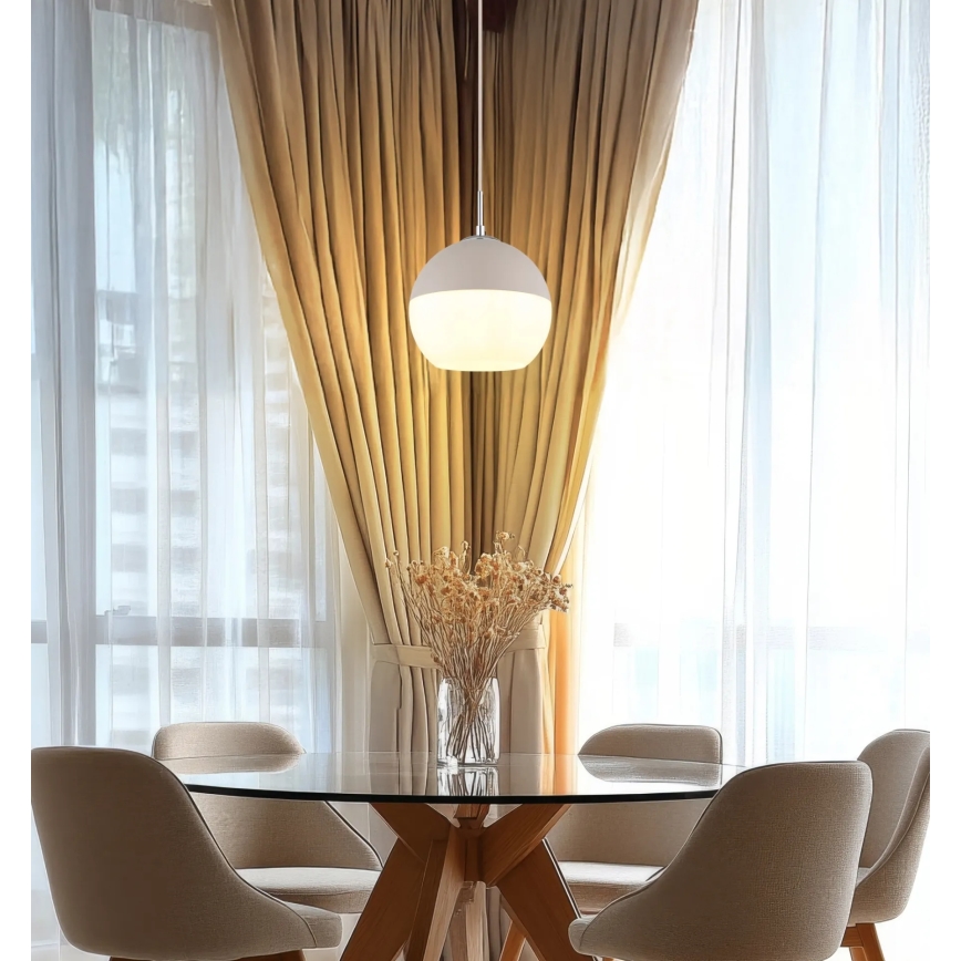 Globo - Lámpara colgante con cable 1xE27/60W/230V, diámetro 25 cm