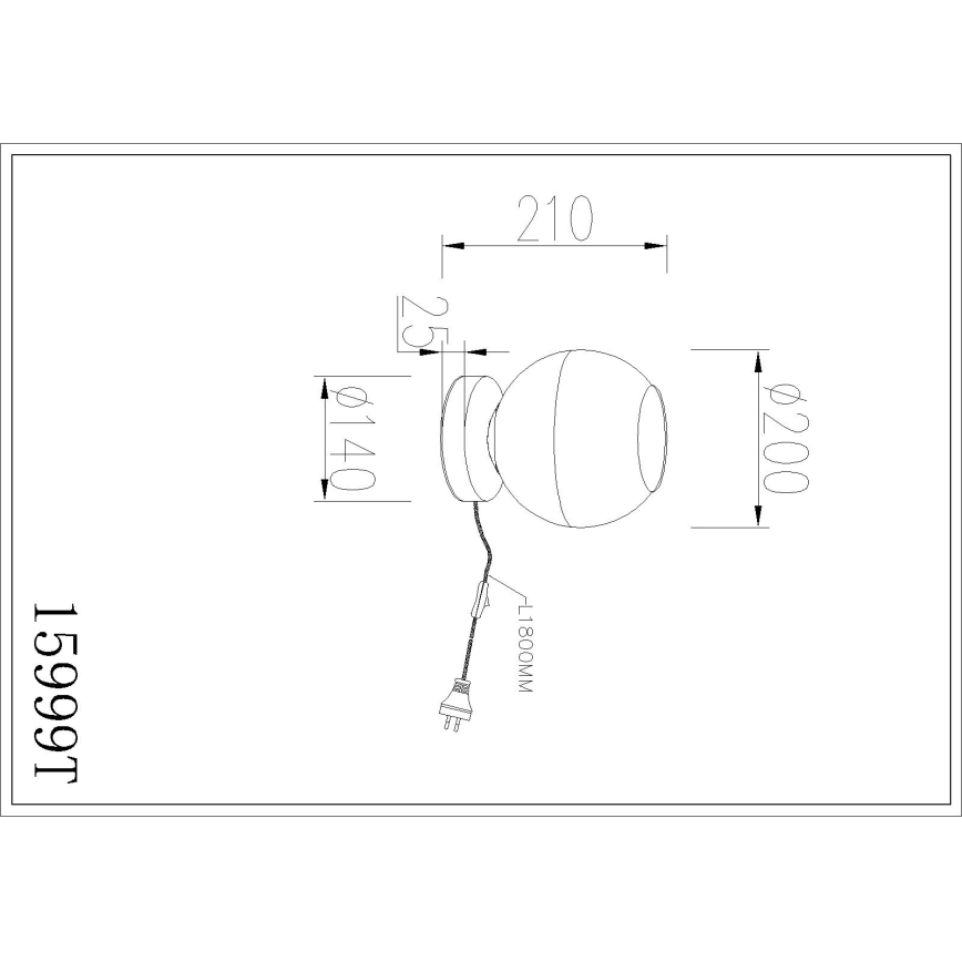 Globo - Lámpara de mesa 1xE27/60W/230V