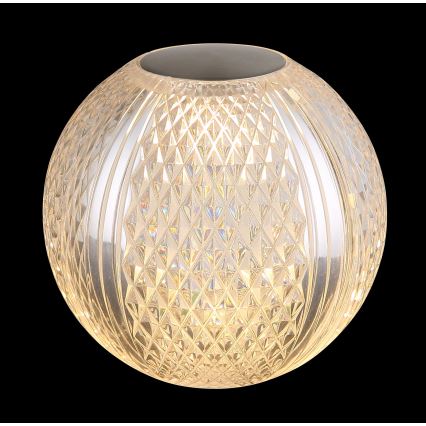 Globo - Lámpara de mesa táctil LED regulable LED/2W/5V 1200 mAh USB transparente