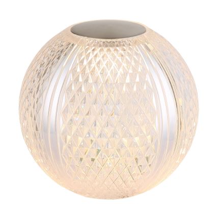 Globo - Lámpara de mesa táctil LED regulable LED/2W/5V 1200 mAh USB transparente
