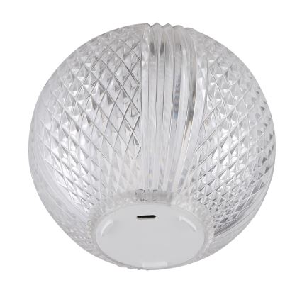 Globo - Lámpara de mesa táctil LED regulable LED/2W/5V 1200 mAh USB transparente