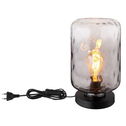 Globo - Lámpara de mesa 1xE27/60W/230V gris