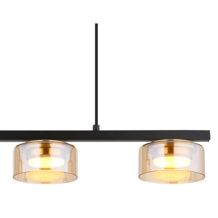 Globo - Lámpara LED colgante 3xGX53/6W/230V ahumado/marrón