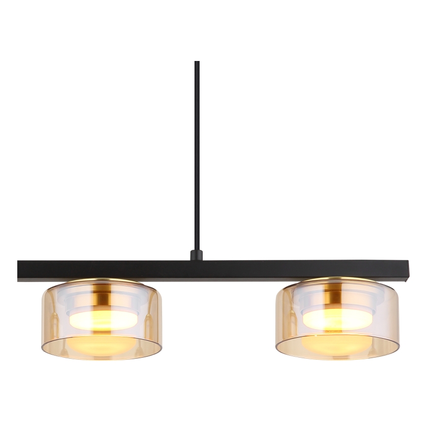 Globo - Lámpara LED colgante 3xGX53/6W/230V ahumado/marrón