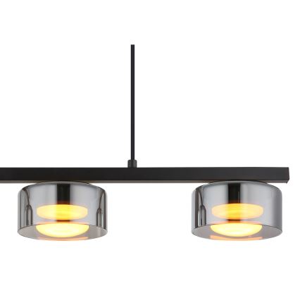 Globo - Lámpara LED colgante 3xGX53/6W/230V ahumado/negro