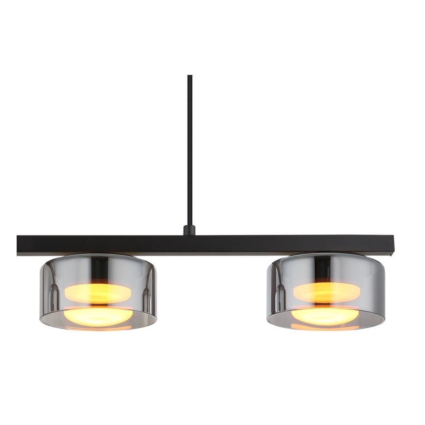 Globo - Lámpara LED colgante 3xGX53/6W/230V ahumado/negro
