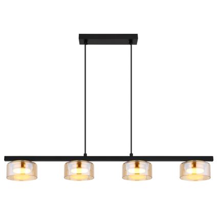 Globo - Lámpara LED colgante 4xGX53/6W/230V ahumado/marrón