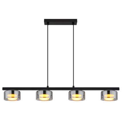 Globo - Lámpara LED colgante 4xGX53/6W/230V ahumado/negro