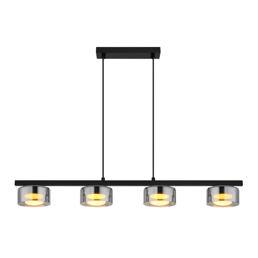 Globo - Lámpara LED colgante 4xGX53/6W/230V ahumado/negro