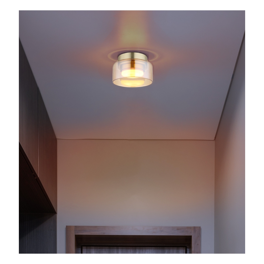 Globo - Plafón LED 1xGX53/6W/230V diá. 13 cm ahumado/marrón