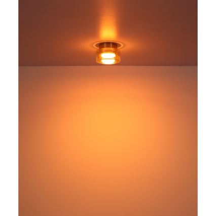 Globo - Plafón LED 1xGX53/6W/230V diá. 13 cm ahumado/marrón