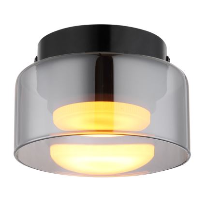 Globo - Plafón LED 1xGX53/6W/230V diá. 13 cm ahumado/negro