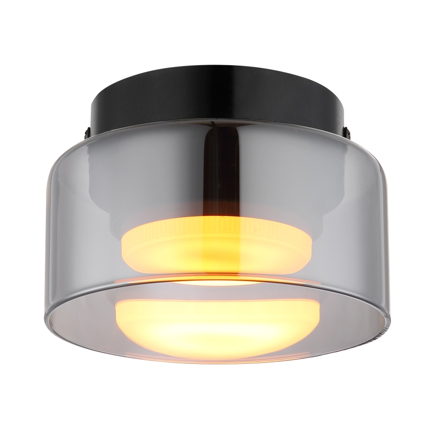Globo - Plafón LED 1xGX53/6W/230V diá. 13 cm ahumado/negro