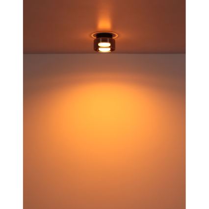 Globo - Plafón LED 1xGX53/6W/230V diá. 13 cm ahumado/negro