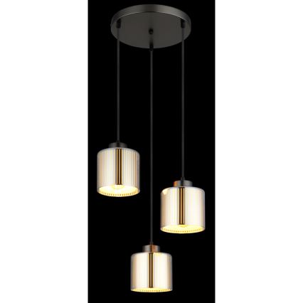 Globo - Lámpara colgante 3xE27/60W/230V cromo brillante diá. 33 cm